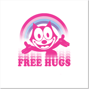 FELIX FREE HUGS Posters and Art